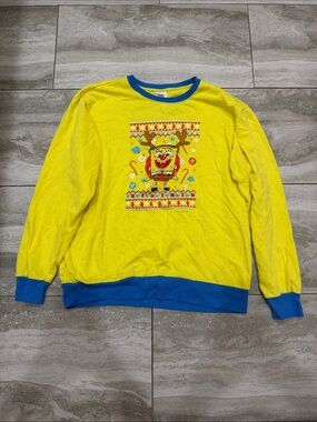 SpongeBob Squarepants Yellow Crewneck with Blue Trim